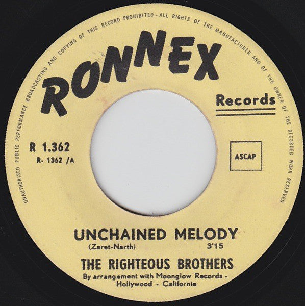 The Righteous Brothers -Unchained Melody / Hung On You