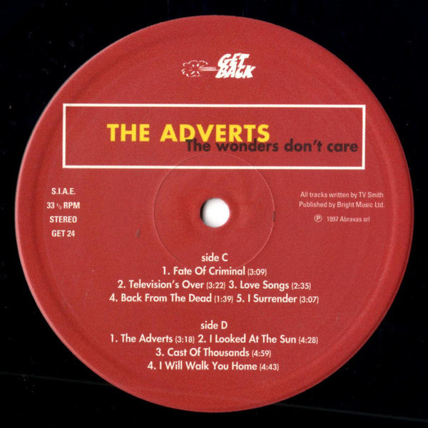 The Adverts -The Wonders Don't Care (The Complete Radio Recordings)