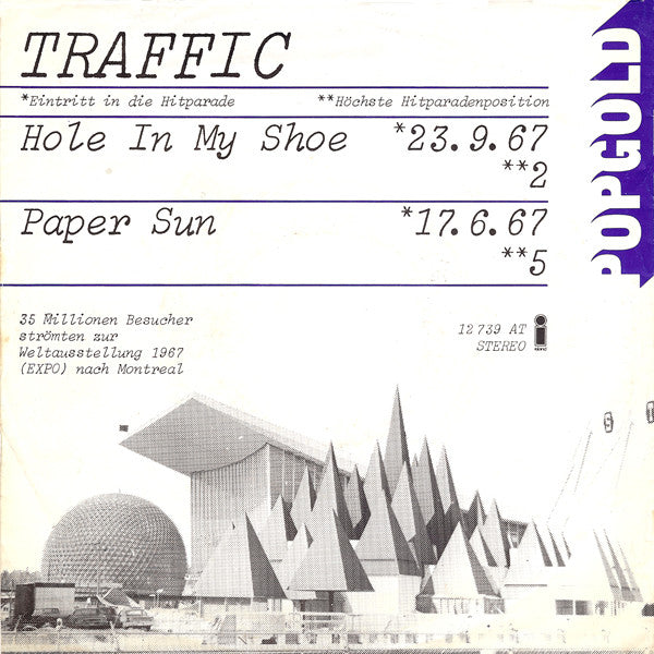 Traffic -Hole In My Shoe / Paper Sun