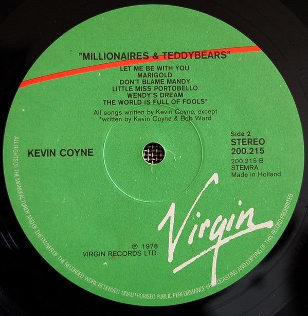 Kevin Coyne -Millionaires And Teddy Bears
