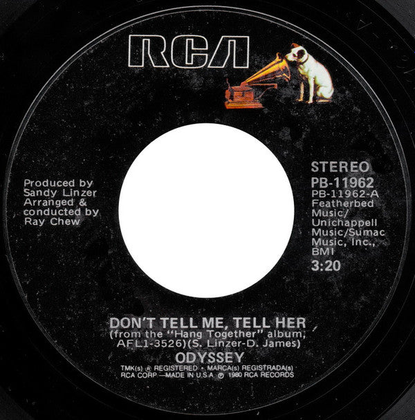 Odyssey (2) -Don't Tell Me, Tell Her / Use It Up And Wear It Out