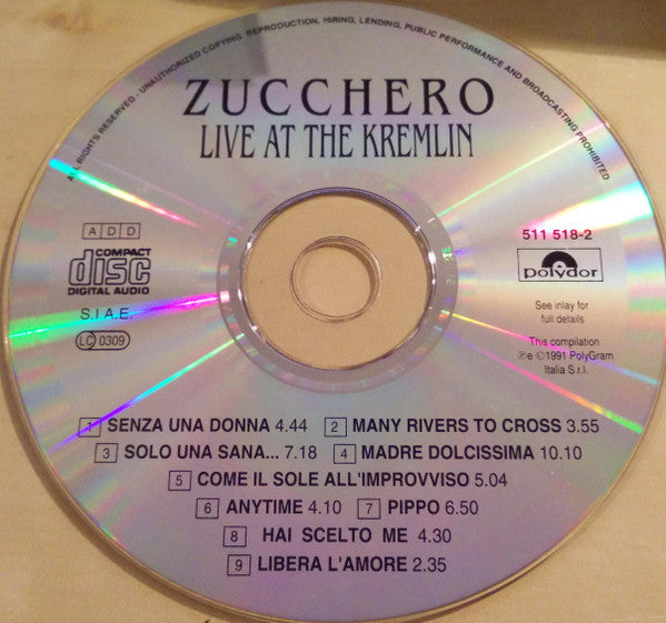 Zucchero -Цуккеро Live At The Kremlin