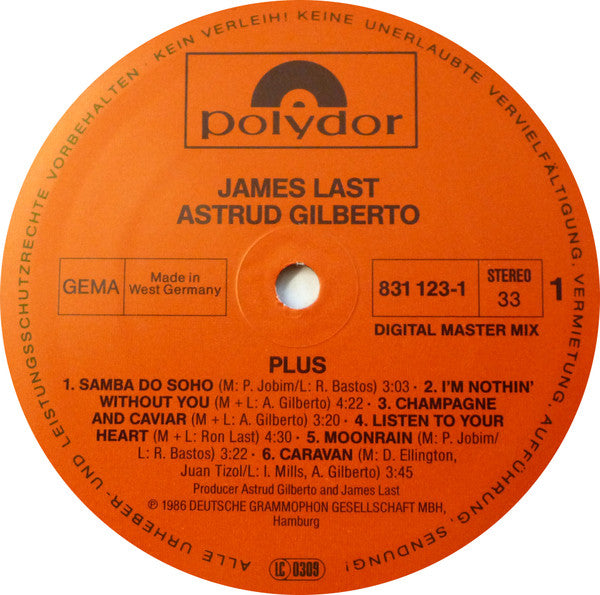 James Last, Astrud Gilberto -Plus