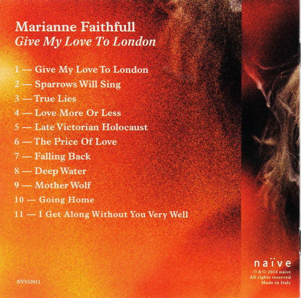 Marianne Faithfull -Give My Love To London