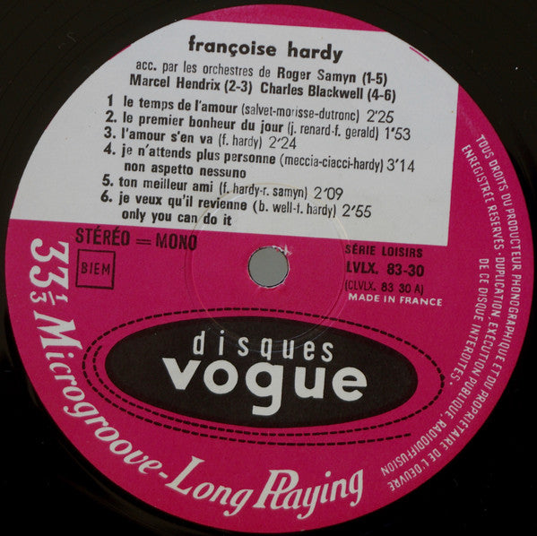 Françoise Hardy -Le Palmares
