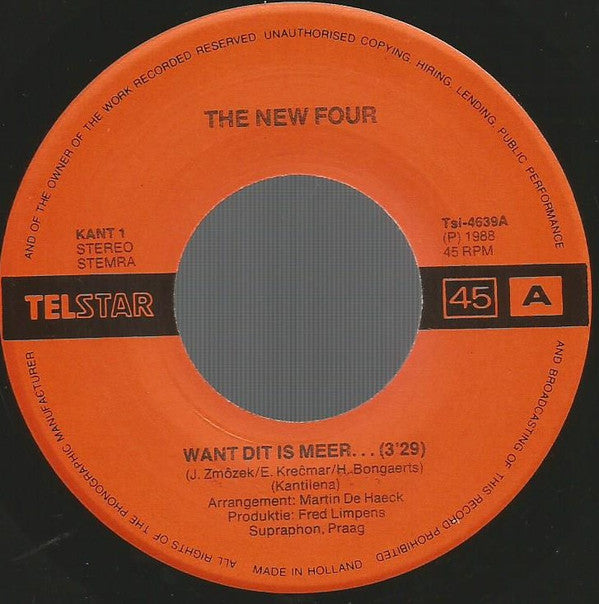 The New Four* -Want Dit Is Meer...