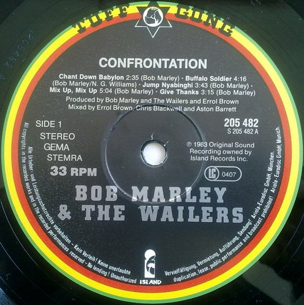 Bob Marley & The Wailers -Confrontation