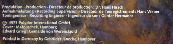 Edvard Grieg - Berliner Philharmoniker • Herbert von Karajan -Peer Gynt-Suiten 1 & 2 / Sigurd Jorsalfar