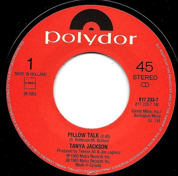 Tanya Jackson -Pillow Talk