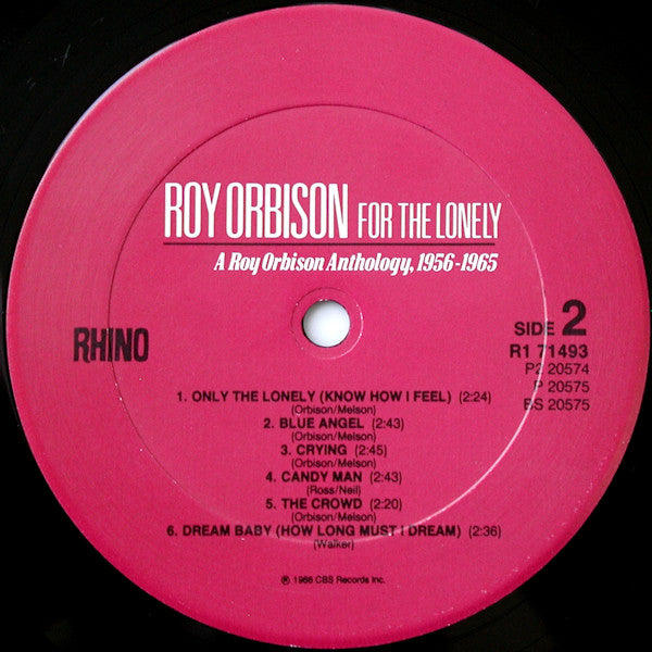 Roy Orbison -For The Lonely: A Roy Orbison Anthology, 1956-1965
