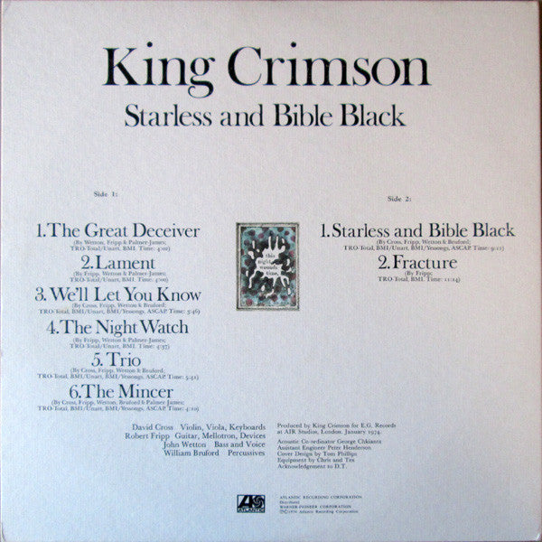 King Crimson -Starless And Bible Black