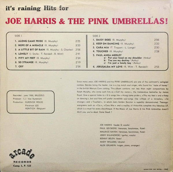 Joe Harris (4) & The Pink Umbrellas!* -A Toast To Joe Harris & The Pink Umbrellas!
