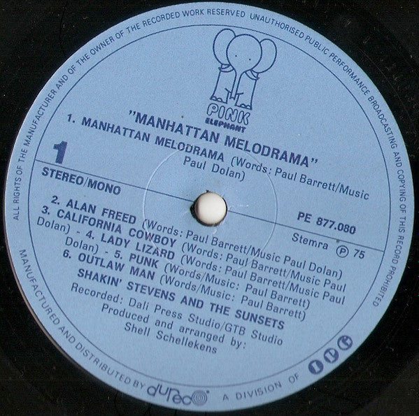 Shakin' Stevens And The Sunsets -Manhattan Melodrama