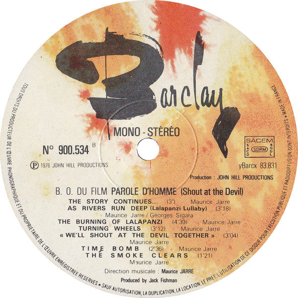 Maurice Jarre -Parole D'Homme (Original Motion Picture Soundtrack)
