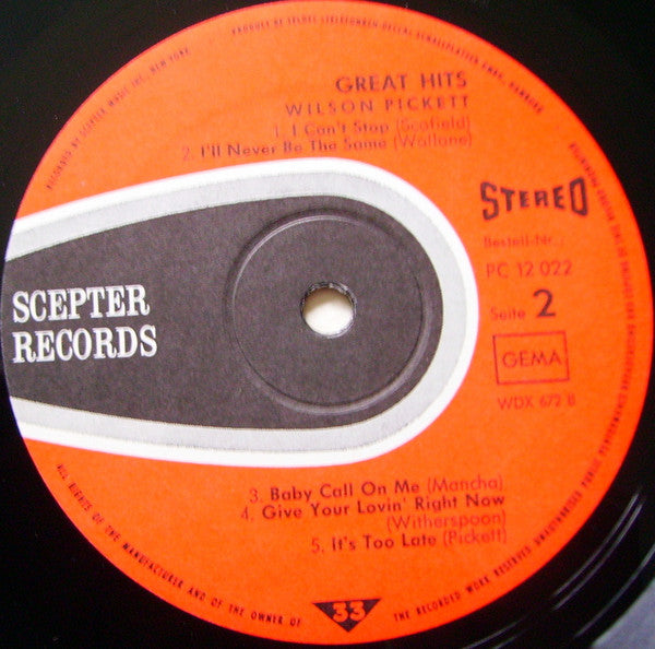 Wilson Pickett -Great Wilson Pickett Hits