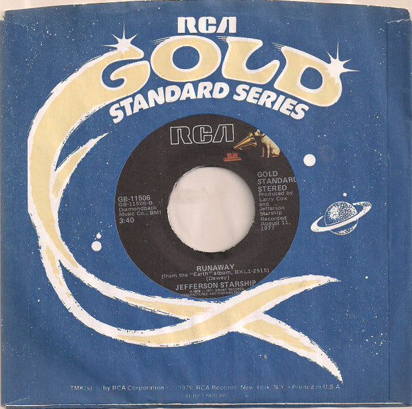 Jefferson Starship -Count On Me / Runaway