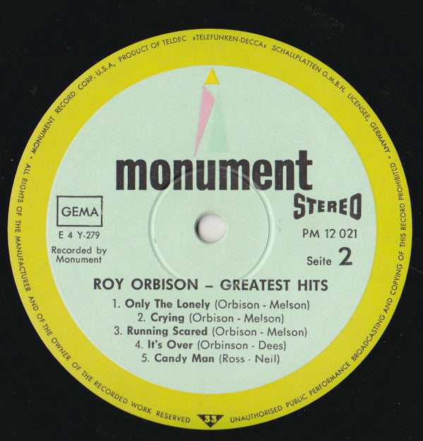 Roy Orbison -Greatest Hits
