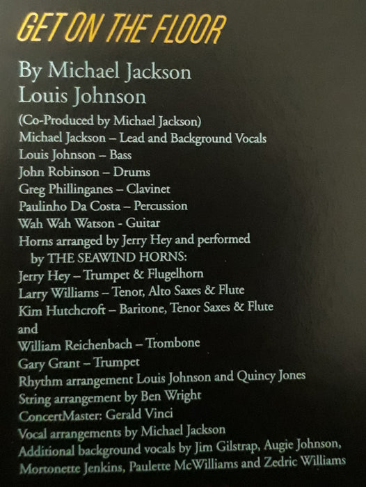 Michael Jackson -Off The Wall