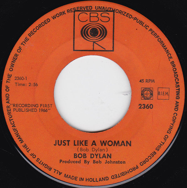 Bob Dylan -Just Like A Woman