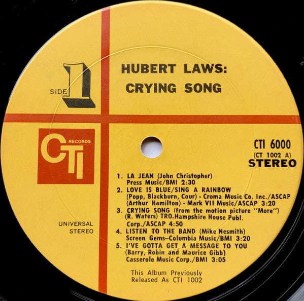 Hubert Laws -Crying Song
