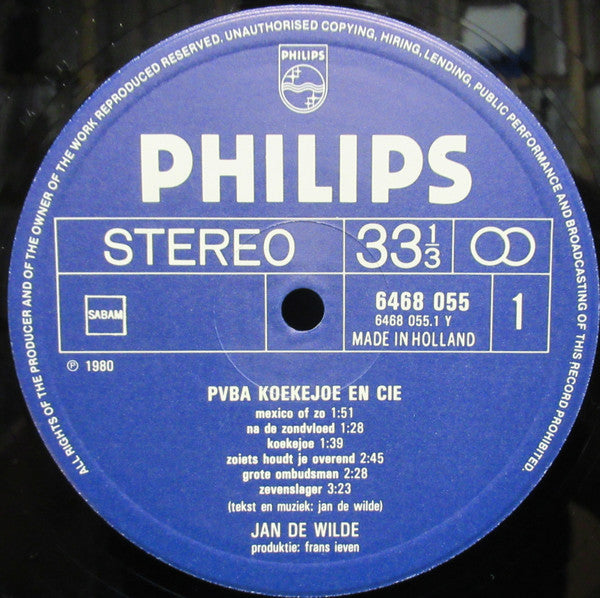 Jan De Wilde - Pvba Koekejoe En Cie