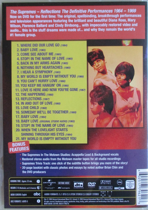 The Supremes -Reflections: The Definitive Performances 1964-1969
