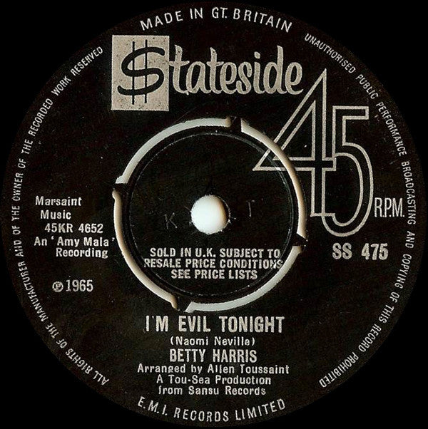 Betty Harris -What A Sad Feeling