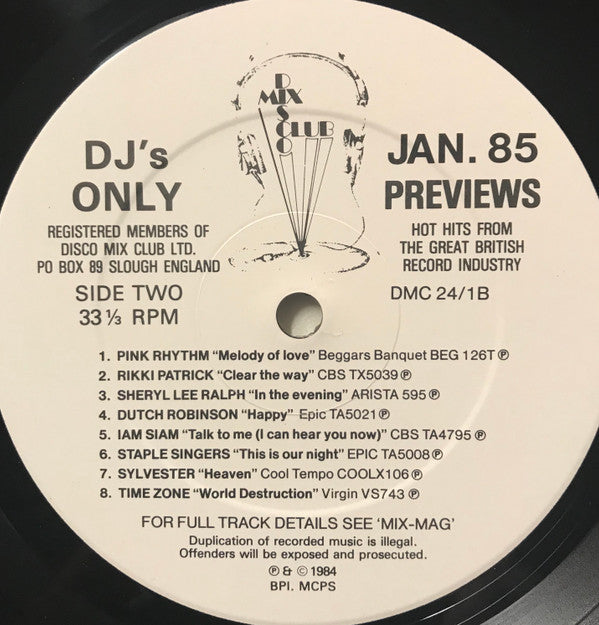Various - January 85 Previews
