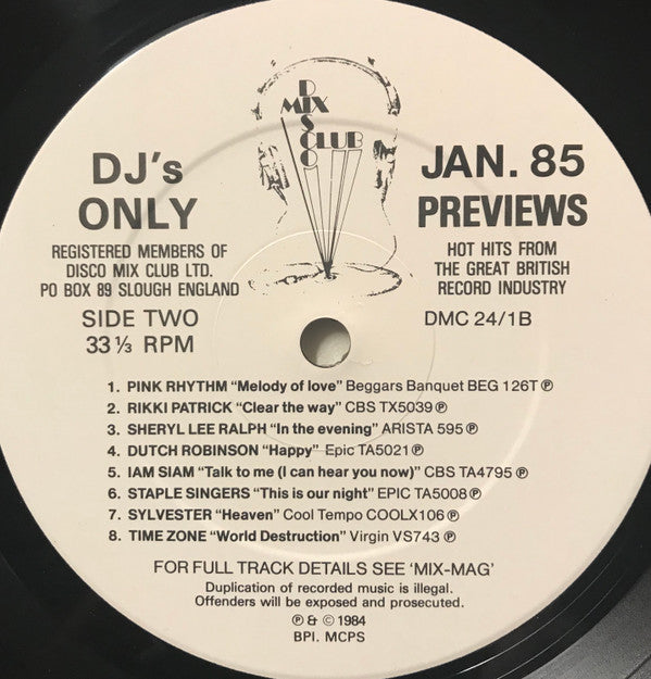 Various -January 85 Previews