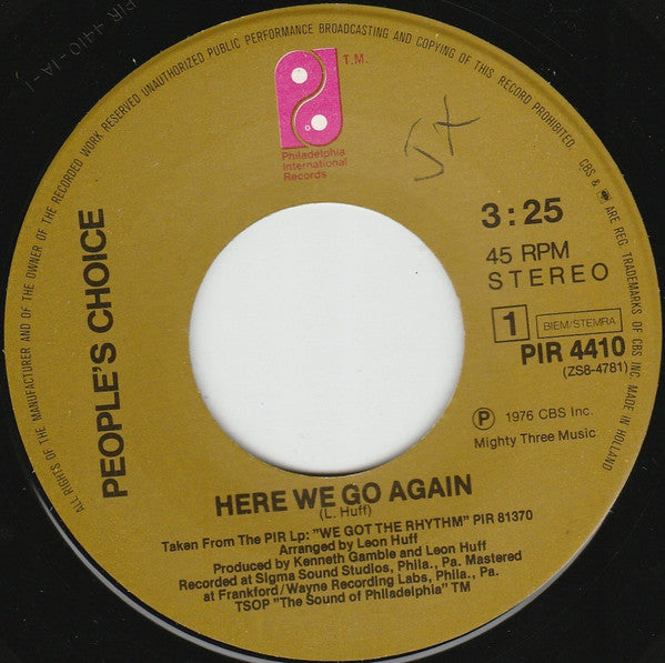 People's Choice - Here We Go Again / Mickey D's