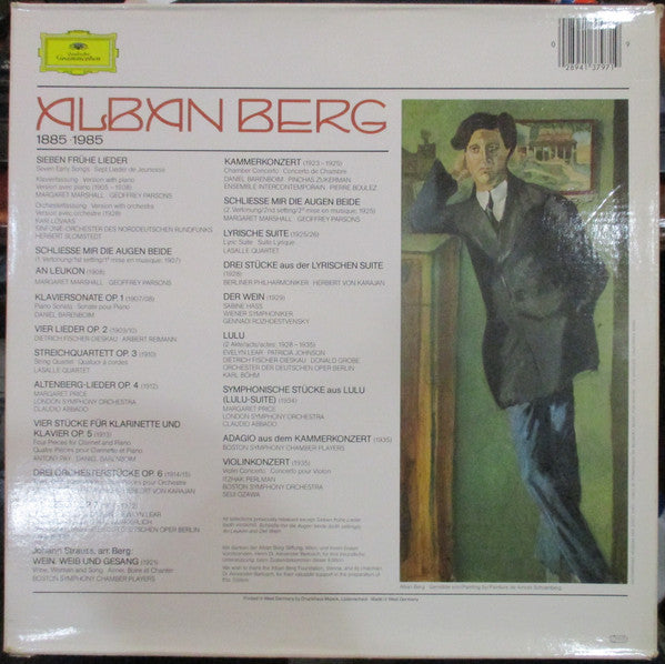 Alban Berg - Die Verlegten Werke - Published Works - Œevres Publiees