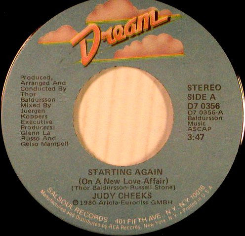 Judy Cheeks -Starting Again (On A New Love Affair)