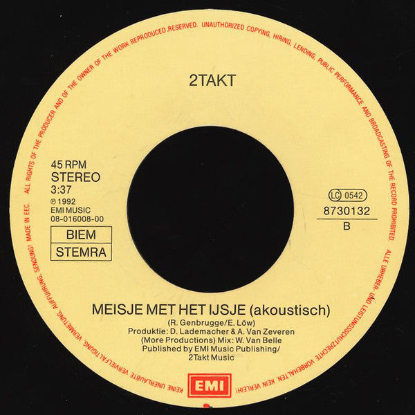 2 Takt - Meisje Met Het IJsje