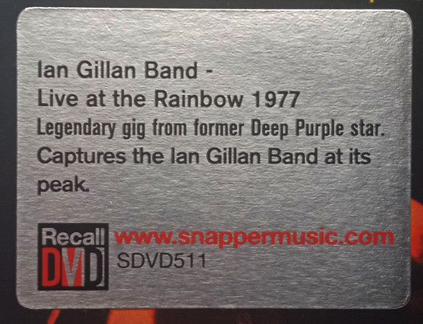 Ian Gillan Band -Live At The Rainbow 1977