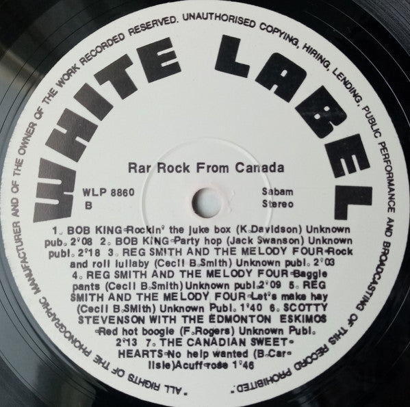 Various - Rare Rock From Canada