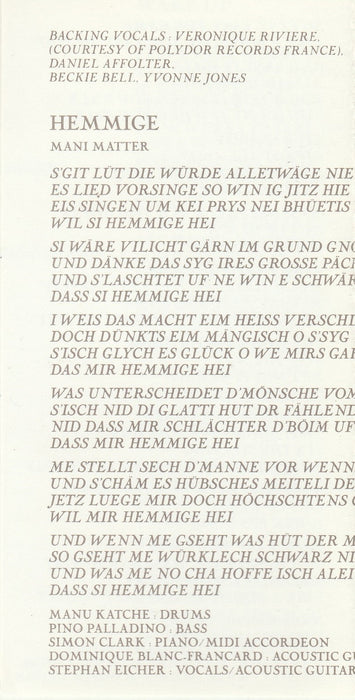 Stephan Eicher -Engelberg