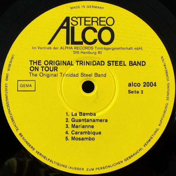 The Original Trinidad Steel Band -The Trinidad Steel Band On Tour