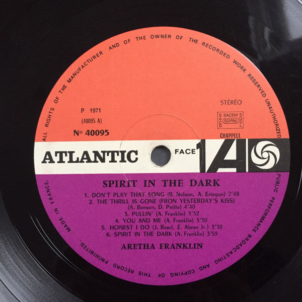 Aretha Franklin -Spirit In The Dark