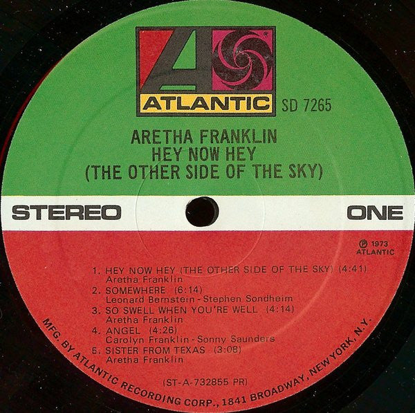 Aretha Franklin -Hey Now Hey (The Other Side Of The Sky)