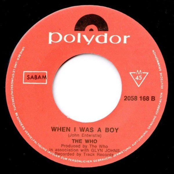 The Who -Let's See Action / When I Was A Boy