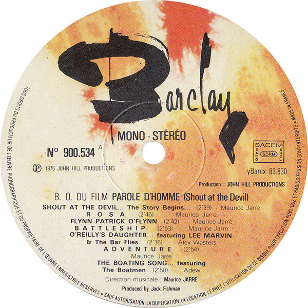 Maurice Jarre -Parole D'Homme (Original Motion Picture Soundtrack)