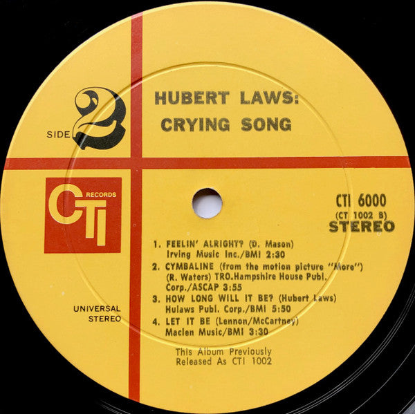 Hubert Laws -Crying Song