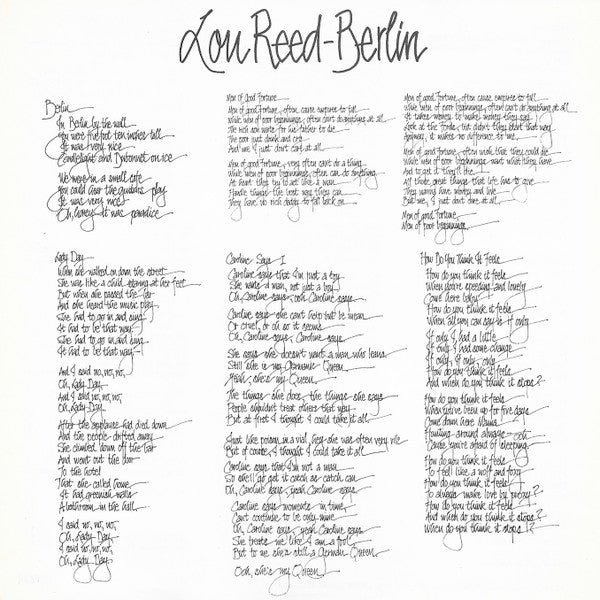 Lou Reed -Berlin