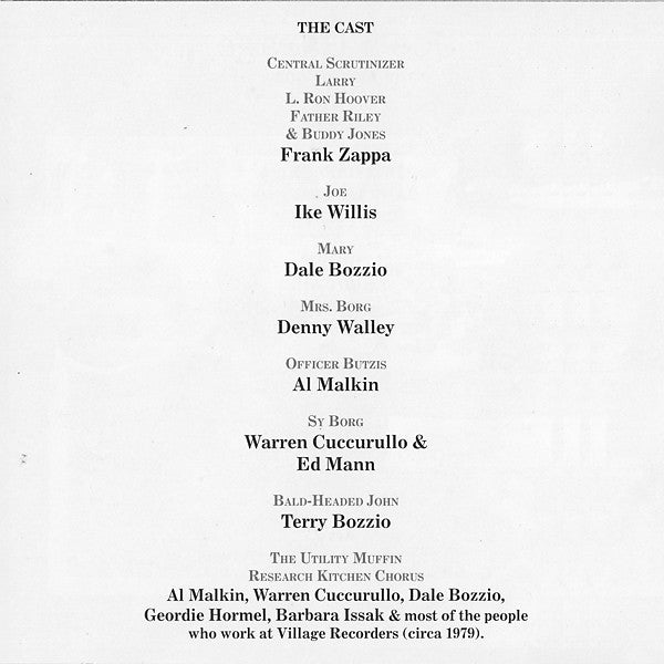 Zappa* -Joe's Garage Acts 1, 2 & 3