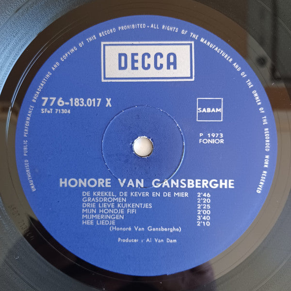 Honoré Van Gansberghe -Honoré Van Gansberghe