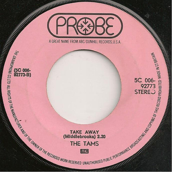 The Tams -Hey Girl Don't Bother Me