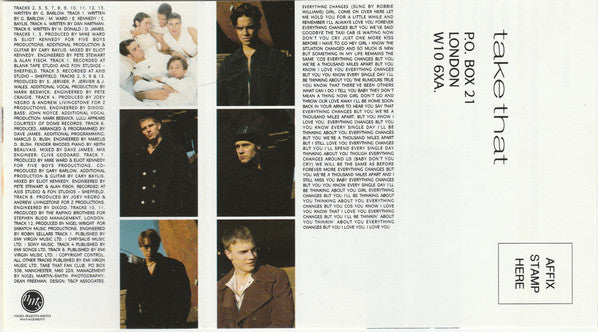 Take That - Everything Changes