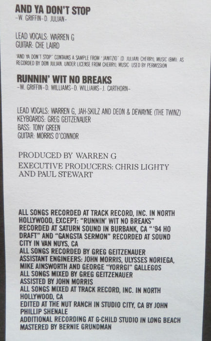 Warren G - Regulate... G Funk Era