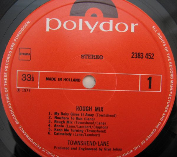 Pete Townshend • Ronnie Lane -Rough Mix