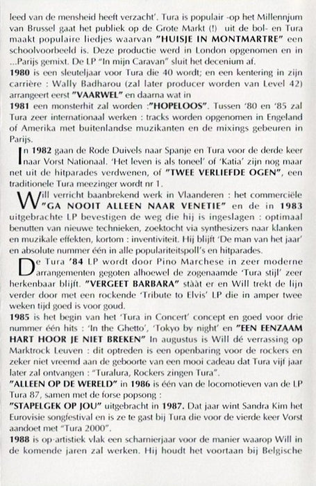Tura* -Tura's Grootste Hits 1973 - 1993